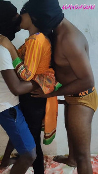 Seks threesom bareng harka dan dientot habis-habisan sama kontol besar pria kulit hitam - vrampie di dalam memek 1