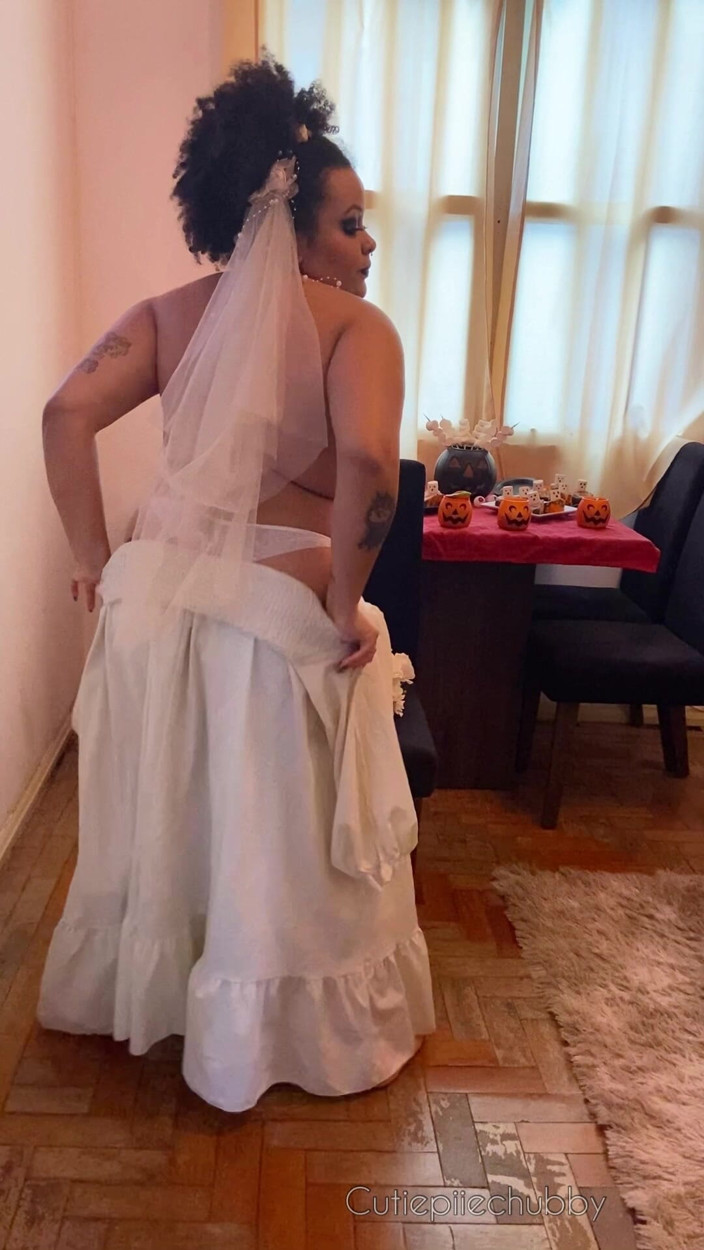 Cutiepiie Chubby: Halloween oscuro novia strip twerk