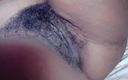 Super sexy ebony cuties: Rubbing My Extremely Hairy Pussy Amazing Moaning Orgasms