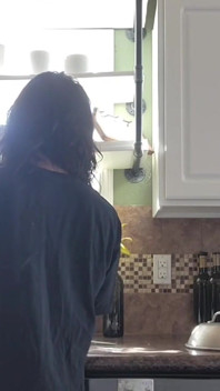 Cum and clean the kitchen with me