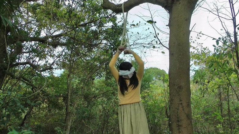 megu2002: 調教師様からの命令　no28　ロープ吊るし拘束野外放置