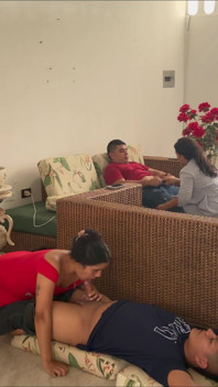 Se Armo En La Sala De La Casa, Que Buena Follada Se Llevaron.