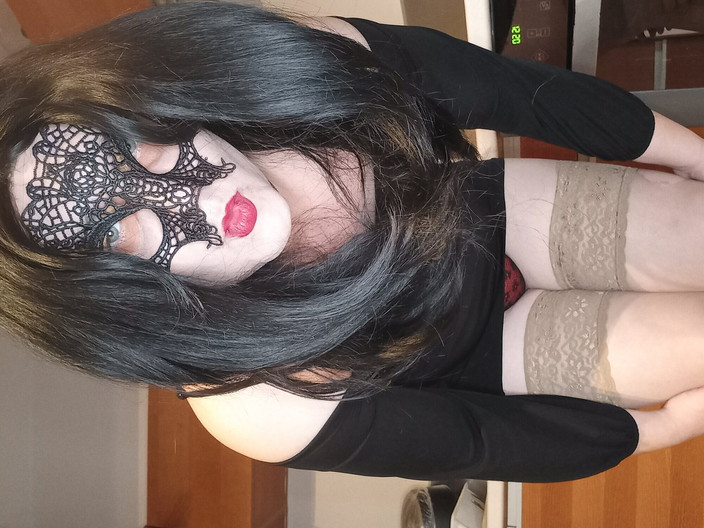 MamaZSekretem: Naughty Transmom Caught Stepson with Her Panties POV JOI