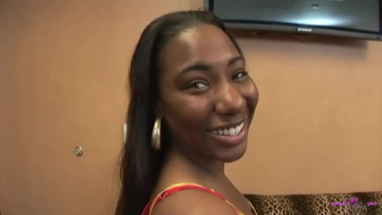 Naughty Black Girls: POV Sweet Big Natural Tits Black Girl India Gently Tries...