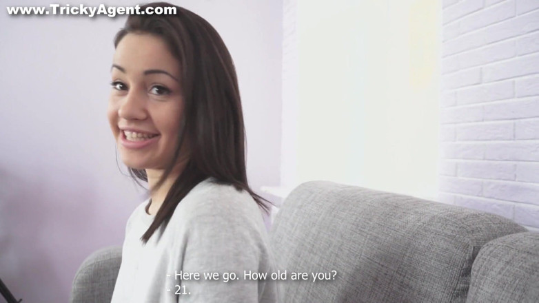 Tricky Agent: Shy cutie fucks like a slut