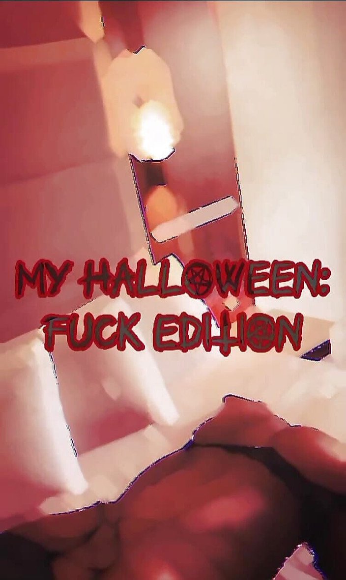 Stilesbhalifa1: Seks halloweenowy: Stilesbhalifa Napalona Międzyrasowy Halloweenowy trójkąt