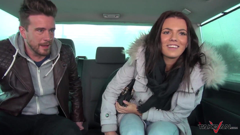 Take Van: Mea Melone &amp; Wendy Moon join hardcore orgy in dirivng car