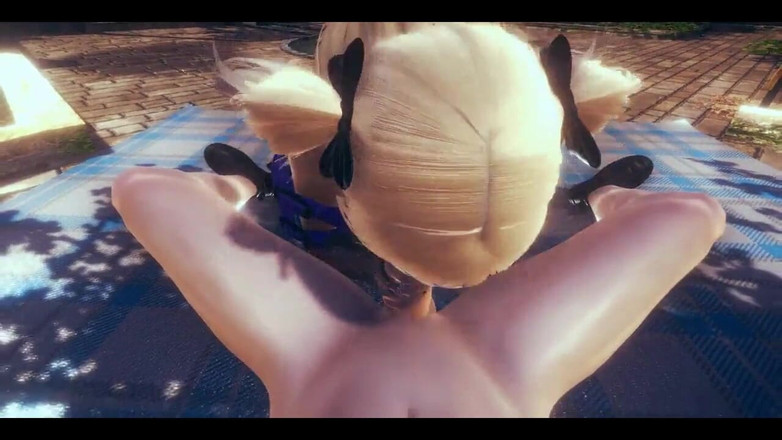 HentaiTubes: Genshin Impact Hentai - POV Fischl blowjob und sperma im gesicht -...