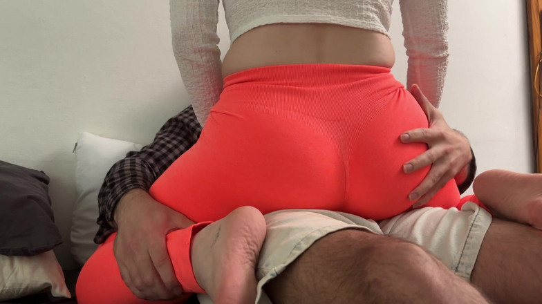 Spacenintenda: Jumping on Step Brother's Cock - Grinding Dry Hump