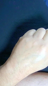 Another View of My Jerking My Smooth Cock