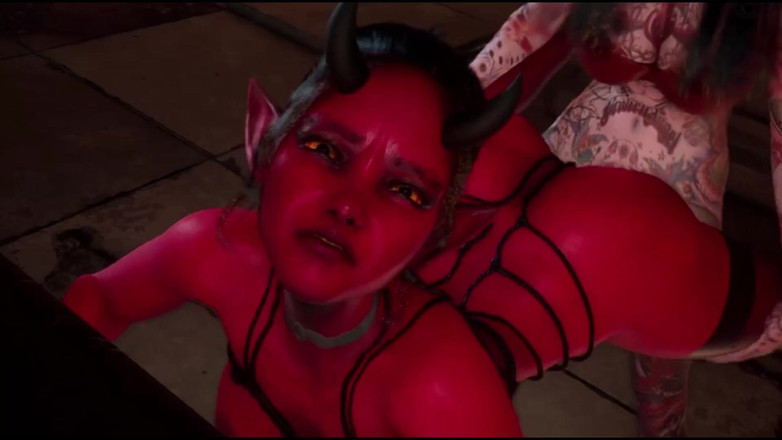 Denisporco futanari passion: Futanari cu sâni mari vânător de demoni