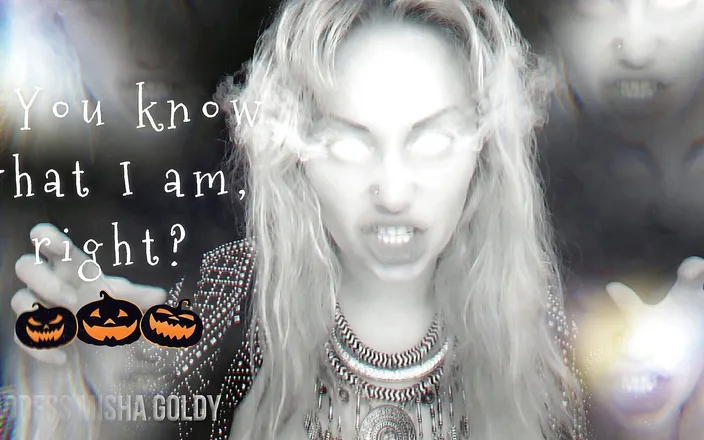 Goddess Misha Goldy: I will completely drain your vitality! Cum and feed me!