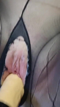 Julie Cunningham Fucked by a Machine While Wearing Black Pantyhose