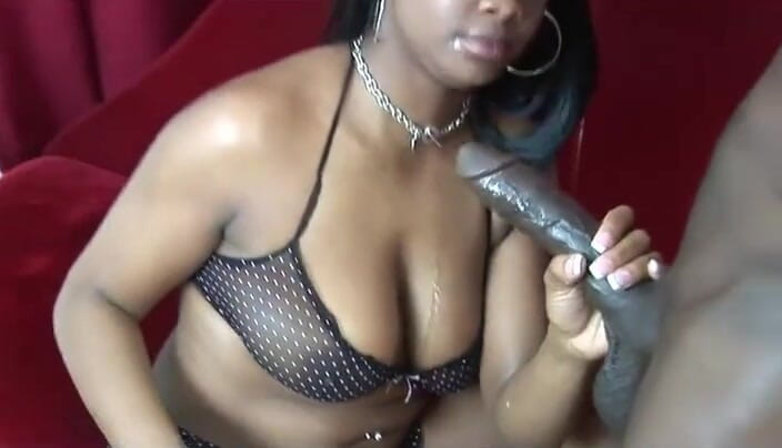 Africans Orgasm: Black couple pussy fucking big black cock sucking