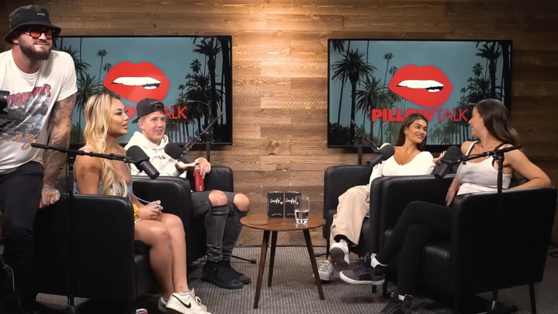 Pillow Talk: Cherie Deville Hooks up with Sara Rose in Podcast Studio