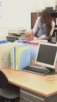 Playful Asian Secretary Unabashedly Entered the Stall and Called Him for a Threesome