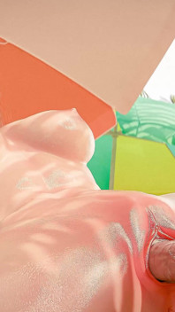 Spider-gwen y spider-man: encuentro en la playa - animación 3D