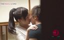 Asian happy ending: Ngentot memek berbulu cewek Asia itu di 3some bang