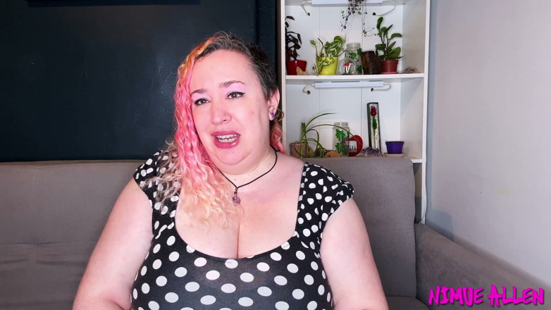 Nimue Allen: Wank Through Your Pink Lace Panties for Me