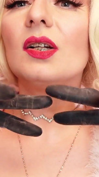Asmr Video: Găng tay cao su.. Nghe âm thanh tuyệt vời và thư giãn! Tâm trạng Giáng sinh! Arya grander -sfw vid miễn phí
