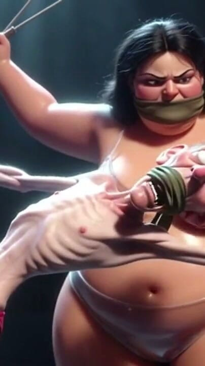 YOUR BEST FANTASY: オールドマンが縛られて - 太ったSSBBWと鞭で屈辱を