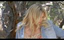 Leon Lambert: Blonde teen masturbates sensually in the forest under the sun