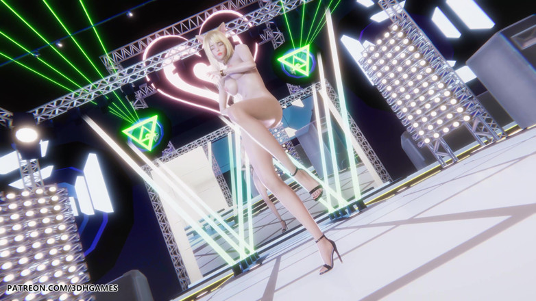 3D-Hentai Games: I Ren - mông - điệu nhảy khỏa thân gợi cảm ahri