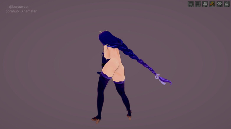 Lorysweet: Rondborstige Raiden Shogun Phut Hon sexy dans Hentai-animatie