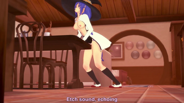 Wraith ward: Roxy Rubbing on the Corner of the Table - Mushoku Tensei...