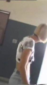 Young Blonde with Small Tits Plays with Dildo and Vibrator Then Takes Two Big Cocks
