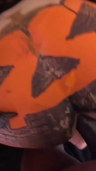 Agatha Mama on a BBC Fucking a Brazilian MILF's Halloween Jack O'lantern