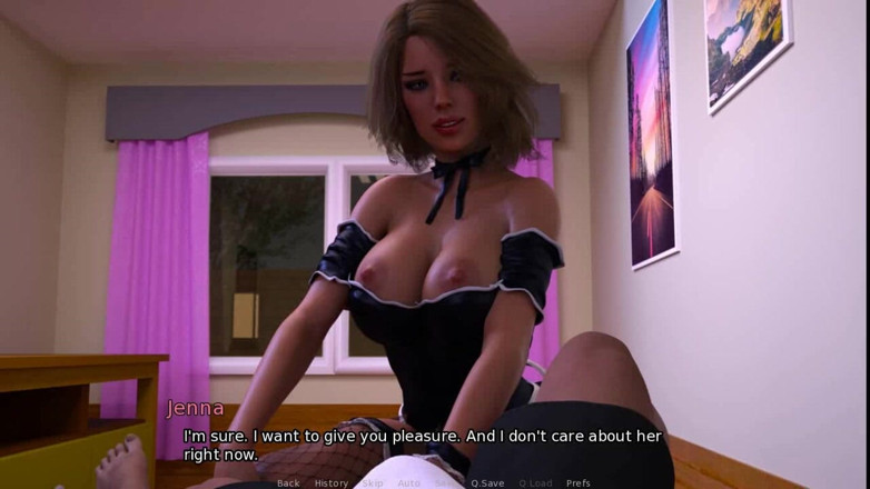 Dirty GamesXxX: 私のゲストのために喉が渇いた:巨大なおっぱい、フェラチオ、顔射ep 7とセクシーなメイド