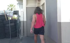 Dakota Payne blows random guys through bathroom glory hole - Falcon studios