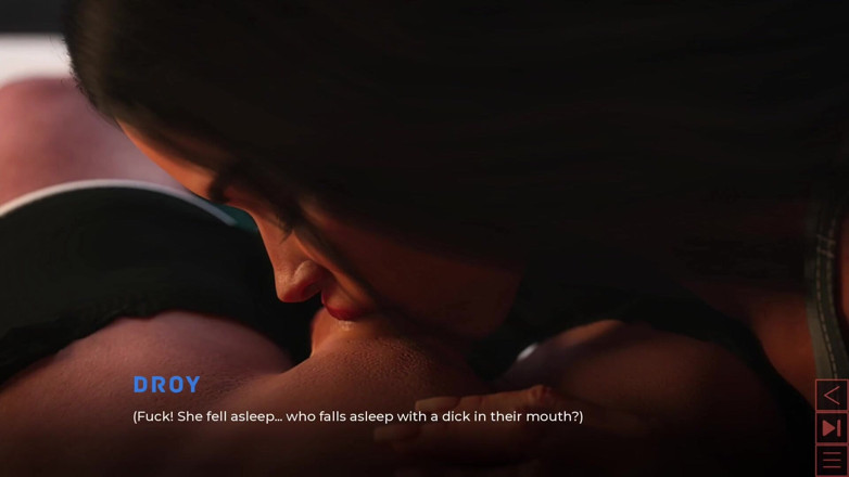 Sex game gamer: 그녀의 입에 자지로 떨어졌다