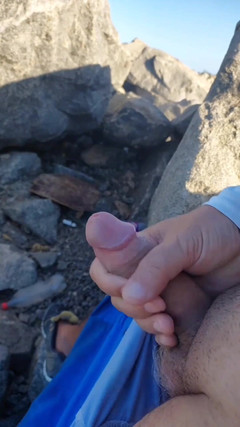 Ladysilvas: Ladysilva pokazuje mojego penisa na plaży