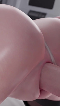 Nier Nier automata scopata a pecorina - figa cremosa bagnata martellata con suoni morbidi e succosi bagnati - animazione 3D per adulti