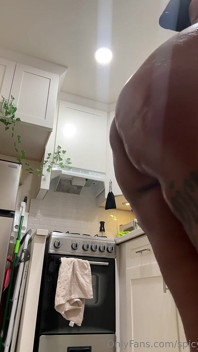 Slutty Black Chick Dancing Naked While Eating Farmer Boys