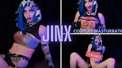 Trixie Fox: Jinx, Arcane League of Legends, косплей - видео мастурбации - Trixie Fox