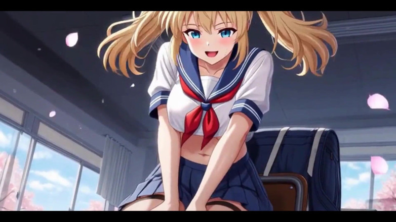 HotKitty20: Culo imperticcioso della studentessa bionda, tette fuori e masturbazione della...