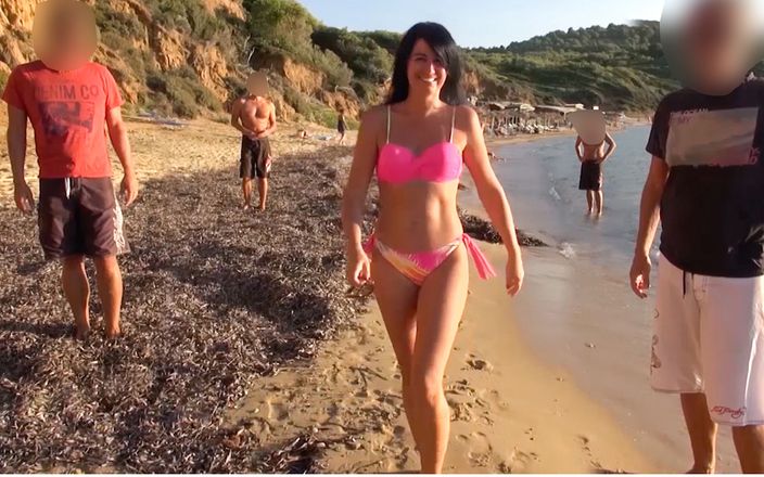 Alexandra Wett: Espontâneo foda livre na praia