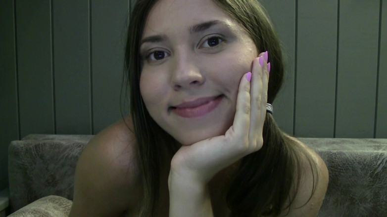 Dirty fantasy: Stepsister with Pigtails Masturbates