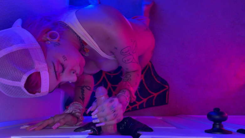 Nali Marie: Glory Hole Slut Busty Petite Alternative Girl POV Blowjob Sloppy...