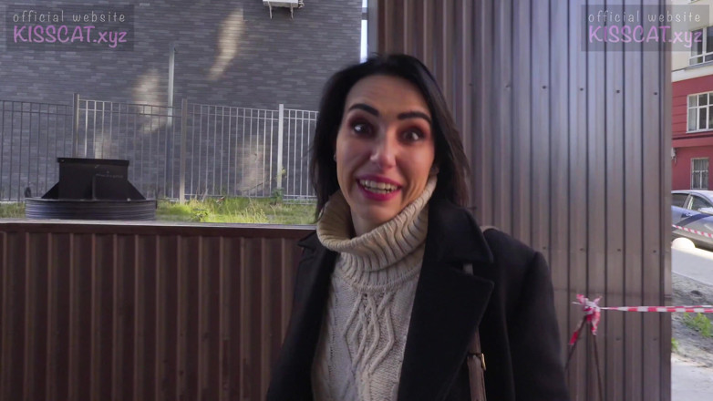 KissCat: Ryzykowny seks analny z twarzą spust spacer - agent pickup rosyjski...