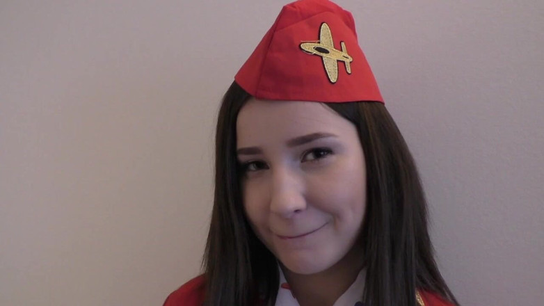 FakeflightAgent: Russian Teen Air Hostess Cherry Creampied