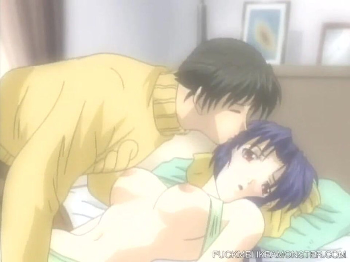 Fuck Me Like a Monster: Hentai cartoon romantic couple enjoys hardcore sex