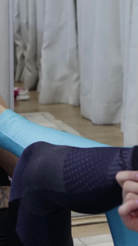 Blonde and Redhead Foot Worship in Yoga Pants!
