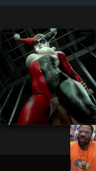 Big Breast Harley Quinn Gets Her Tight Bald Pussy Fucked in Gotham