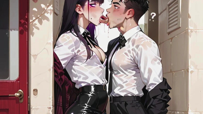 Real story futanari JOI: Goth Trans Femboy nemohla odolat a poprvé seděla na péru...