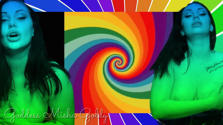 Goddess Misha Goldy: Say it: I will have sex just with a man!...