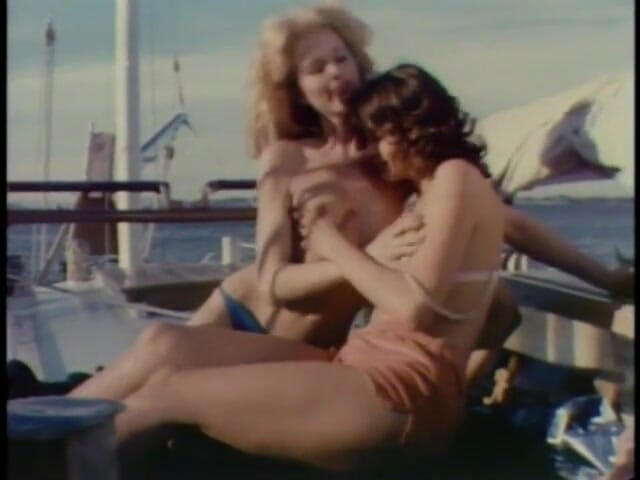 Old Good Porn: Serena and girlfriend have steamy threesome with guy